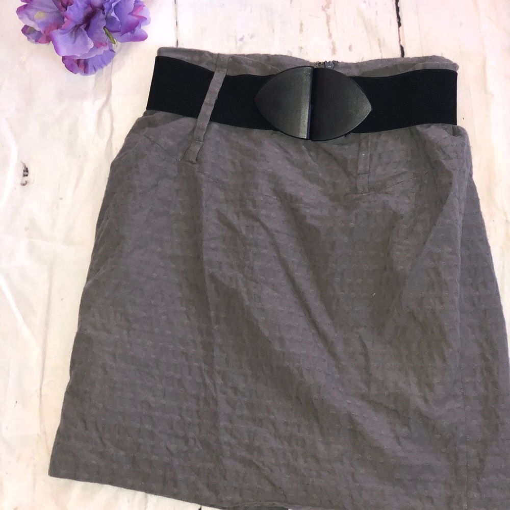 BB Dakota grey mini skirt